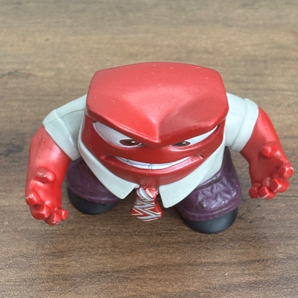 Disney Pixar Inside Out 2 ANGER Emotion Toy Figure PVC Cake Topper 2" - Picture 3 of 7